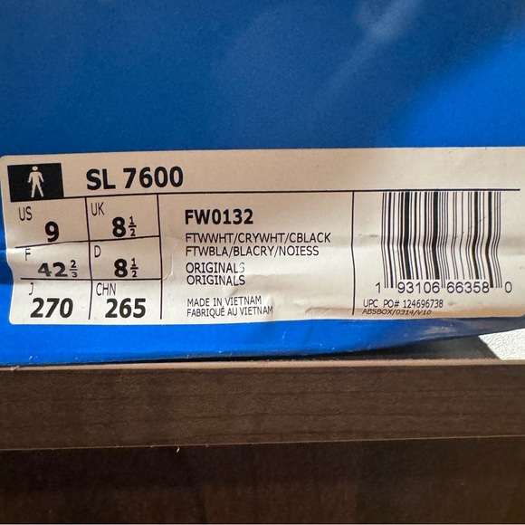 Adidas SL 7600 Cloud White size 9 men - Picture 7 of 7